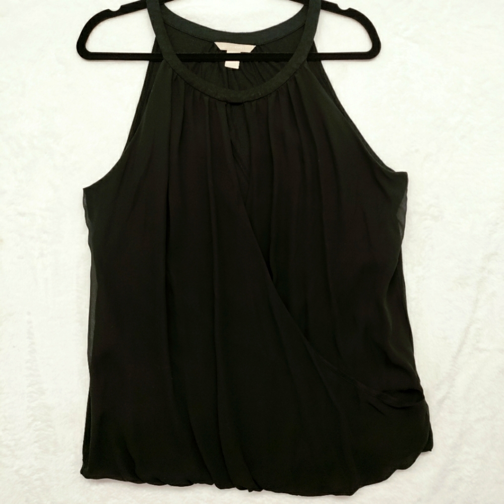 Banana Republic Halter Style Sleeveless, Keyhole front slit
